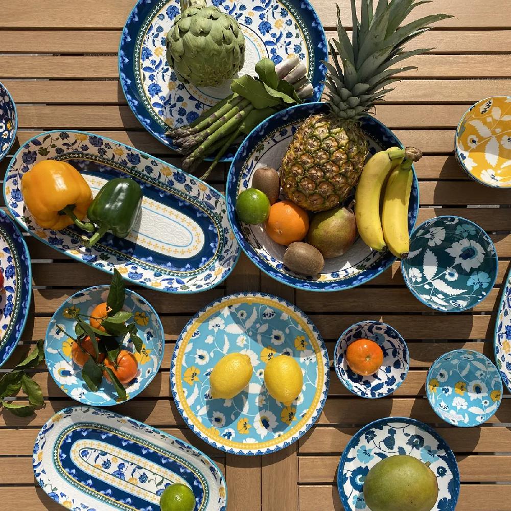 Bruno Evrard RHAPSODY BLEU - Assiette Plate 26 5 Cm