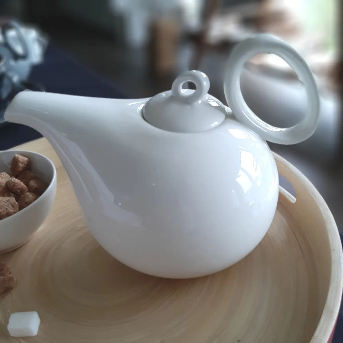 Bruno Evrard Théière Blanche En Porcelaine 1L