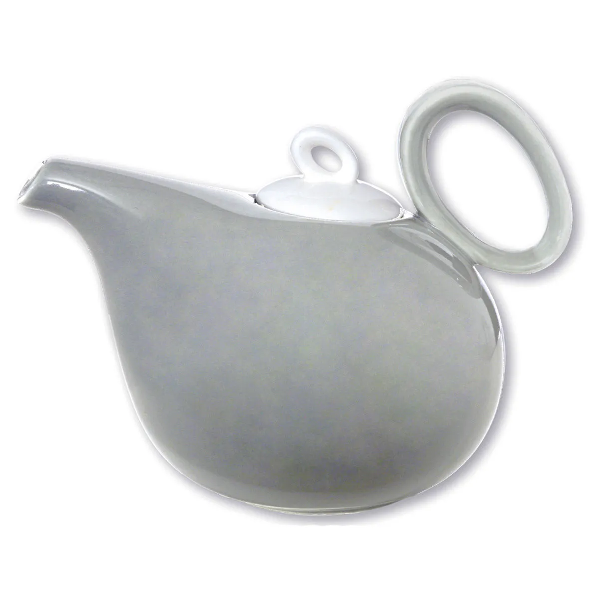bruno evrard Théière gris en porcelaine 1L