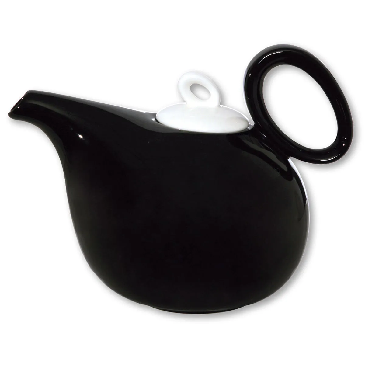 bruno evrard Théière noire en porcelaine 1L