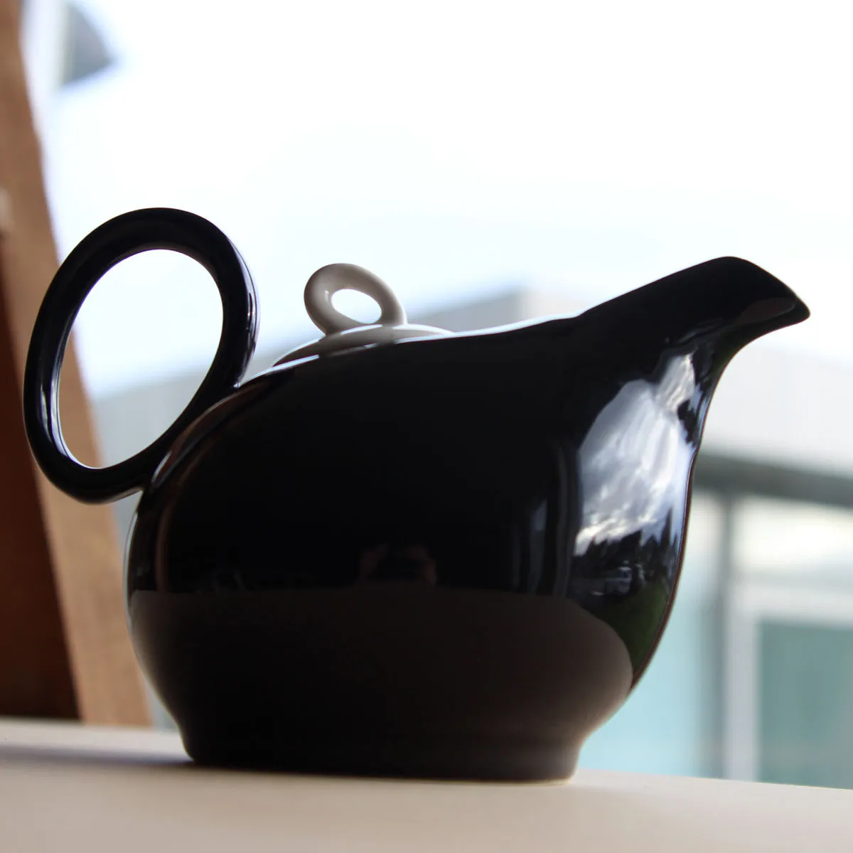 Bruno Evrard Théière Noire En Porcelaine 35cl