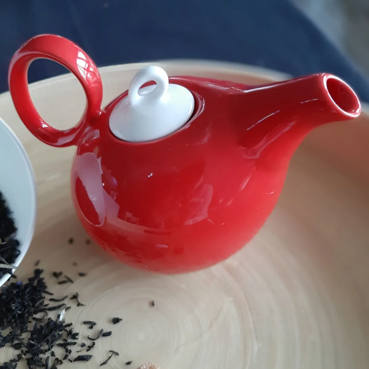 Bruno Evrard Théière Rouge En Porcelaine 35cl