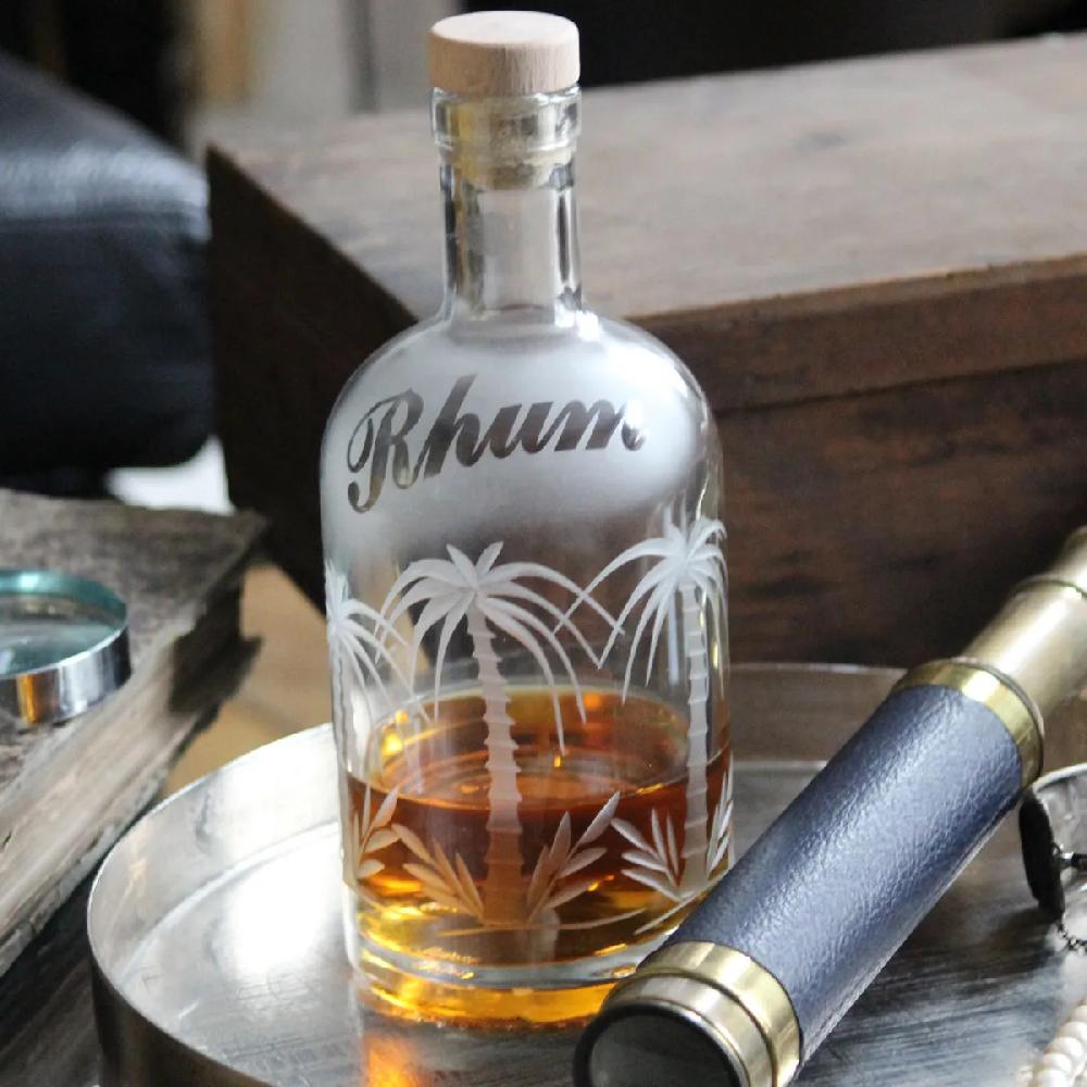 Bruno Evrard Carafe à Rhum JACK 70cl Taillée Main - Objet Utile