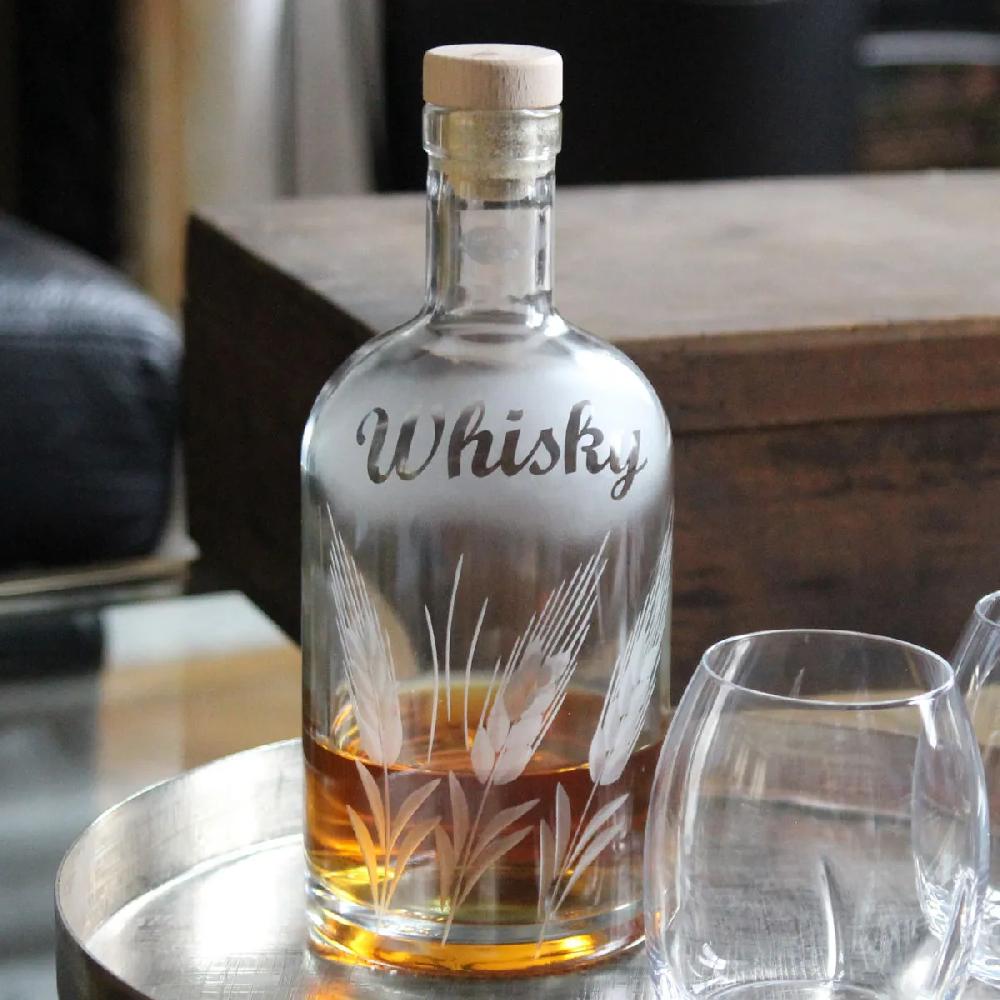 Bruno Evrard Carafe à Whisky JACK 70cl Taillée Main - Objet Utile