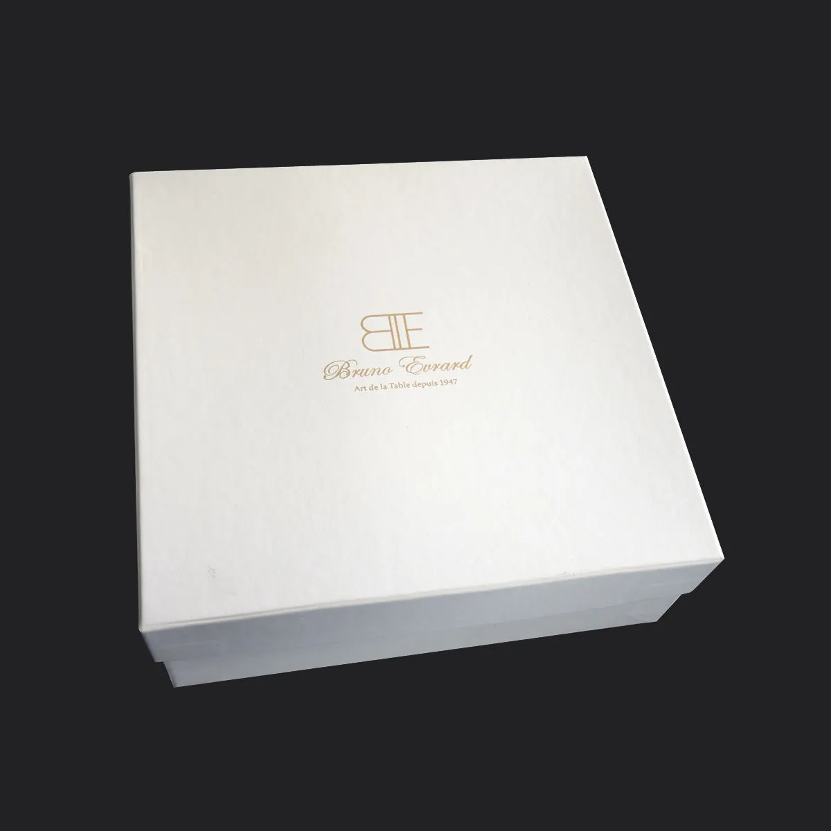 Bruno Evrard Coffret 4 Assiettes à Dessert En Porcelaine Et à Fleurs