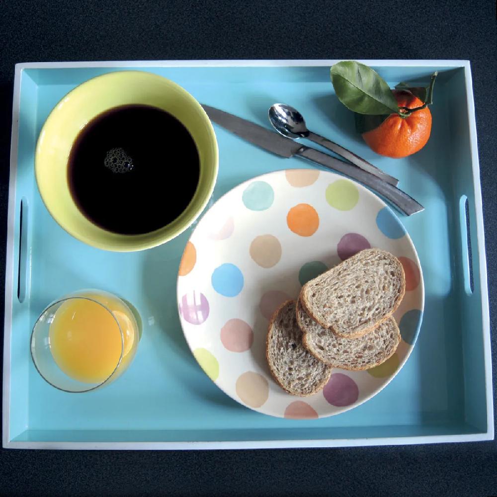 Bruno Evrard Coffret De 4 Assiettes Design à Rayures Colorés - 21cm