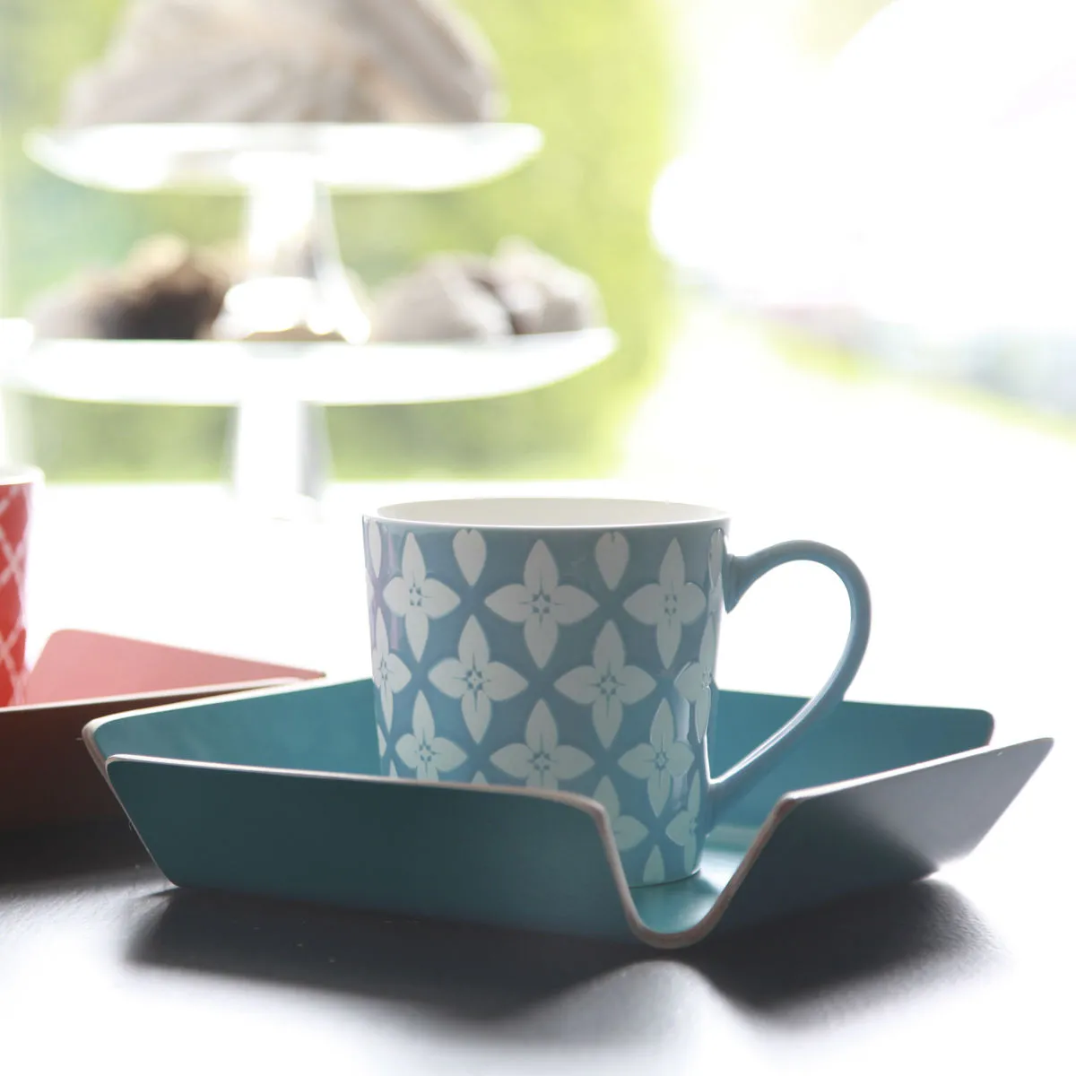 Bruno Evrard Corbeille à Pain Design En Bois (bleu Canard) - Vaisselle Tendance