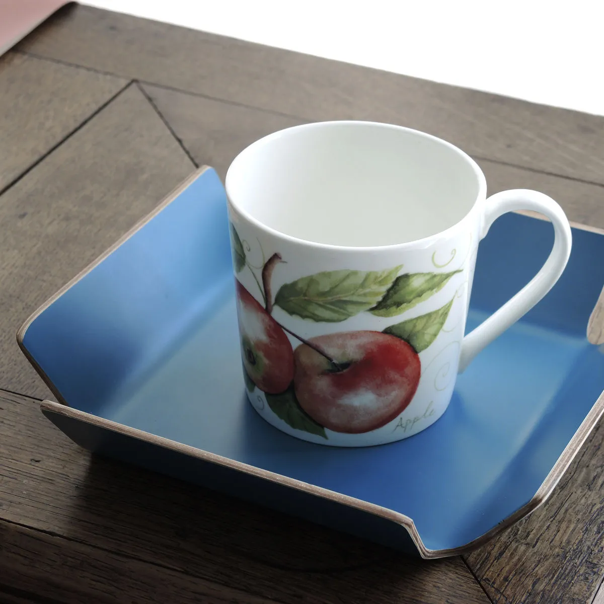 Bruno Evrard Corbeille à Pain Design En Bois (bleu Canard) - Vaisselle Tendance