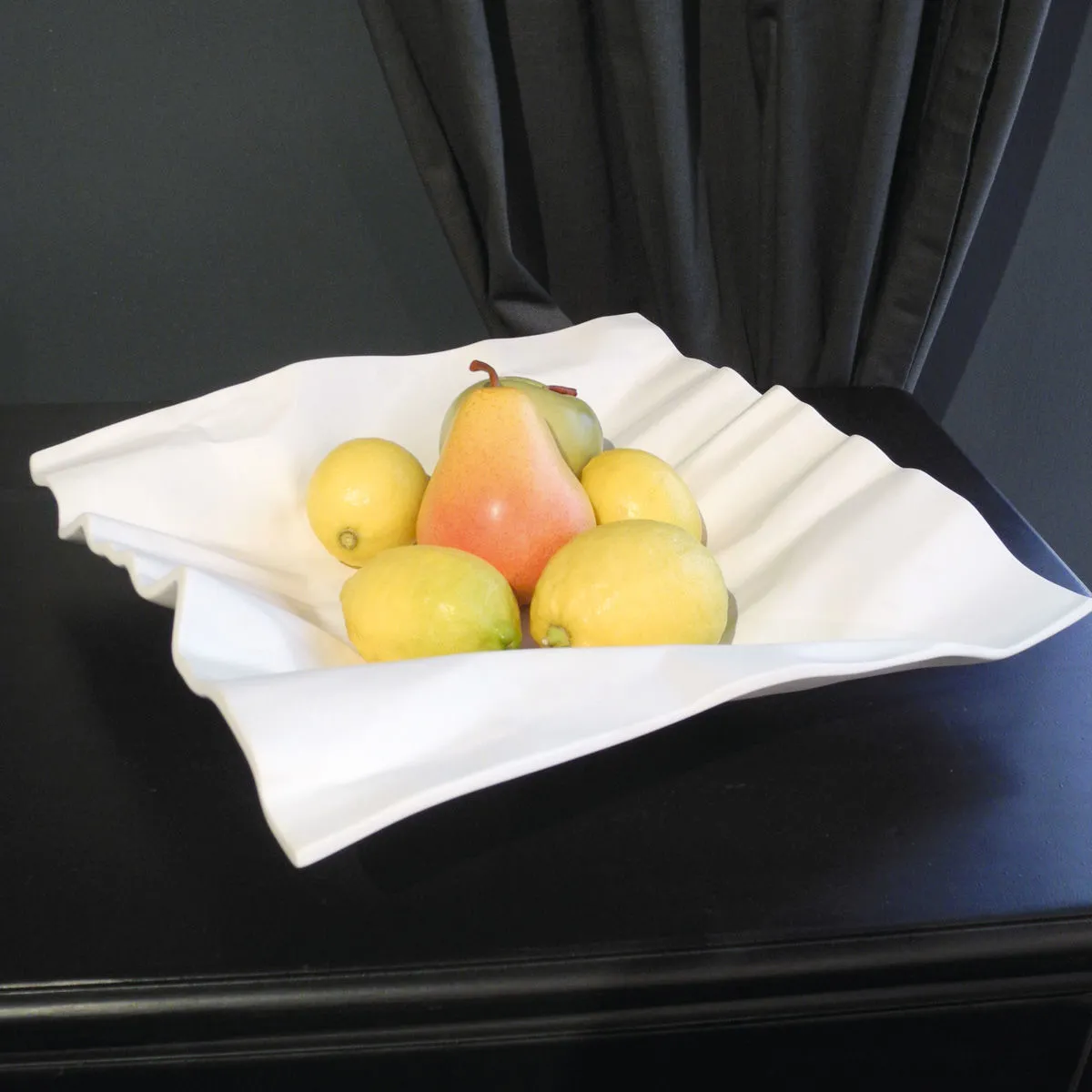 Bruno Evrard Coupe Décorative En Céramique 33x33cm Au Design Original