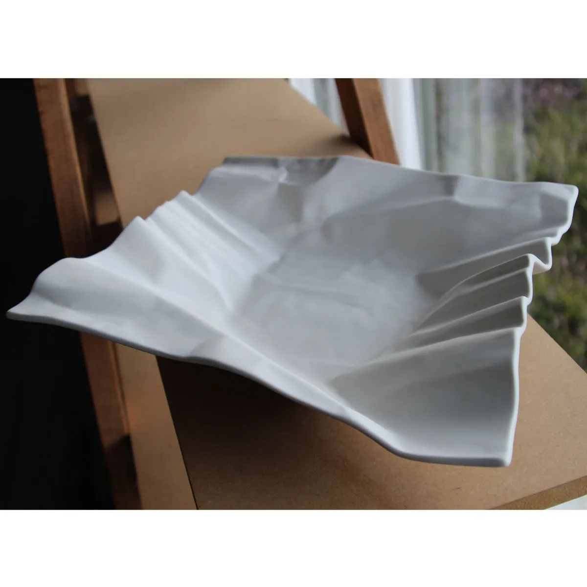 Bruno Evrard Coupe Décorative En Céramique 33x33cm Au Design Original