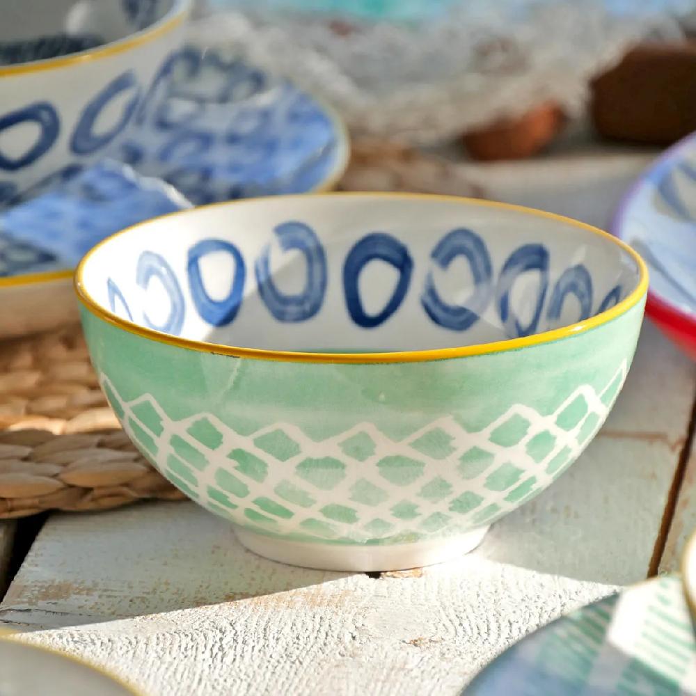 Bruno Evrard Coupelle En Porcelaine - Vaisselle Estivale - LAGUNA