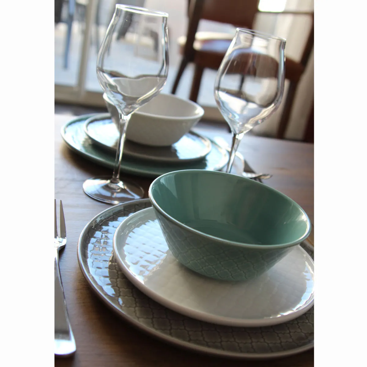 Bruno Evrard Coupelle Vert Amande MOUNIA En Porcelaine 15cm