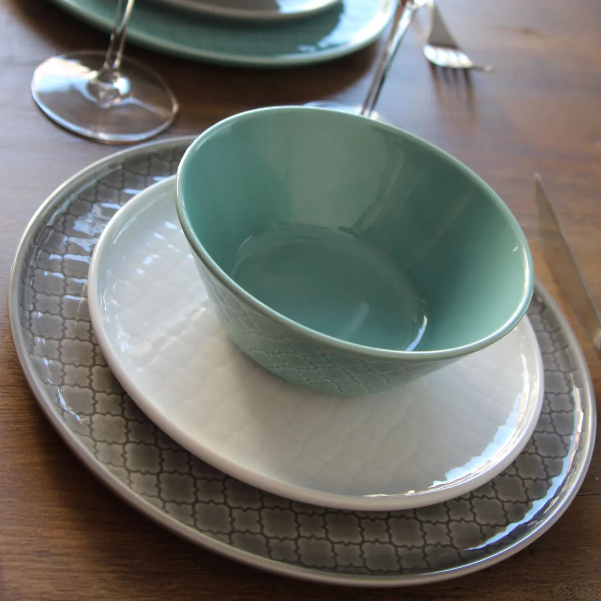 Bruno Evrard Coupelle Vert Amande MOUNIA En Porcelaine 15cm