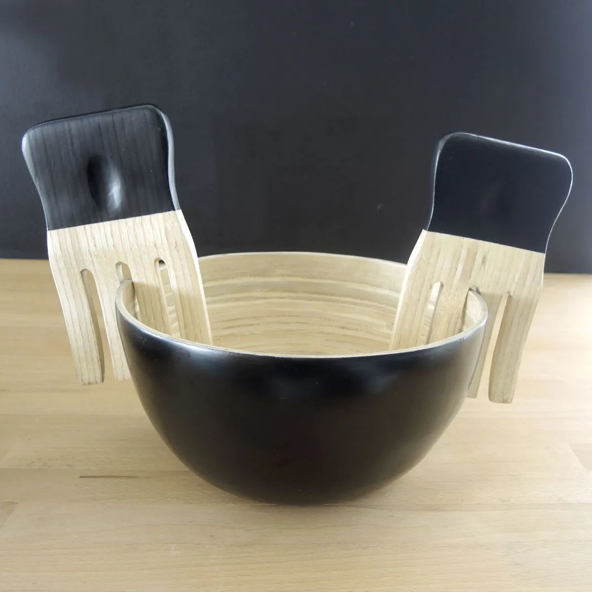 Bruno Evrard Couverts à Salade En Bambou - Vaisselle Design Et Chic