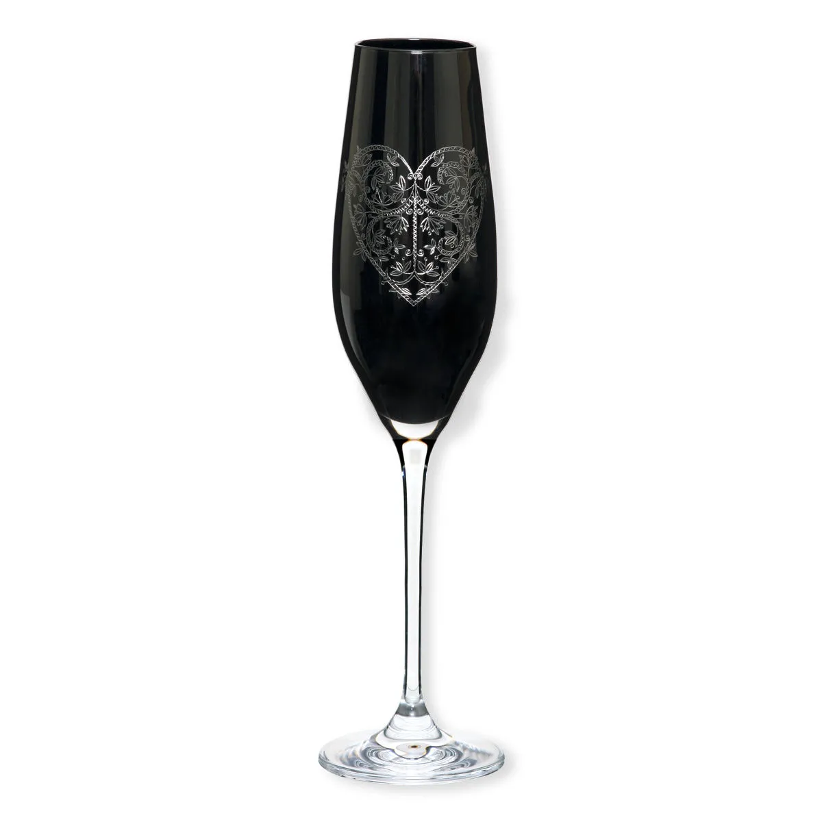bruno evrard Flûte à Champagne Design - Motif Coeur - Sandra - 21CL