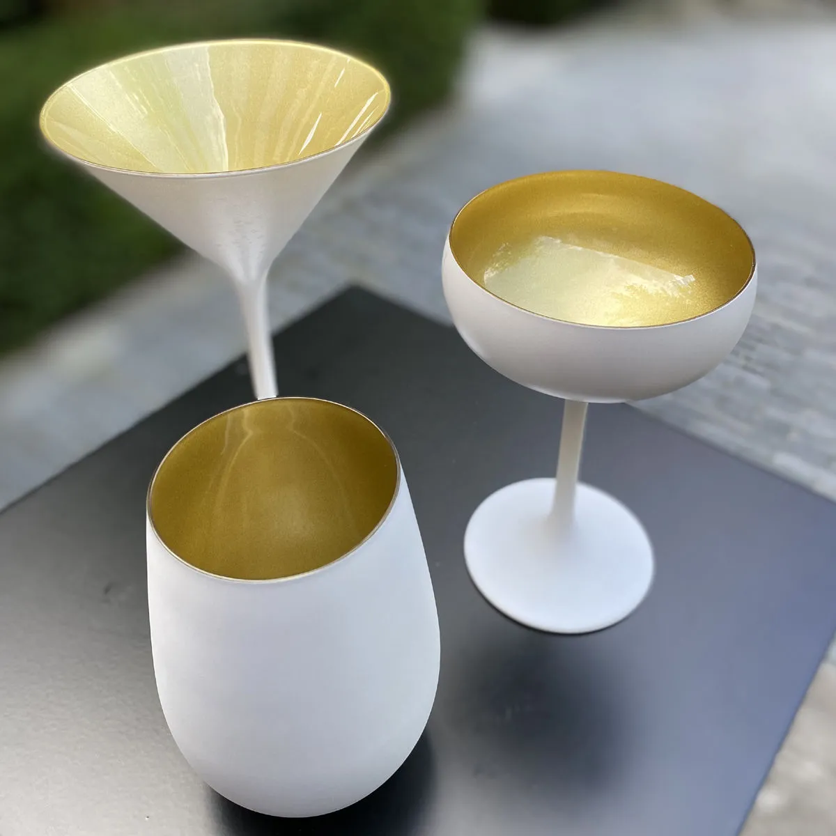 Bruno Evrard Gobelet Haut FIVE En Verre Tendance Or