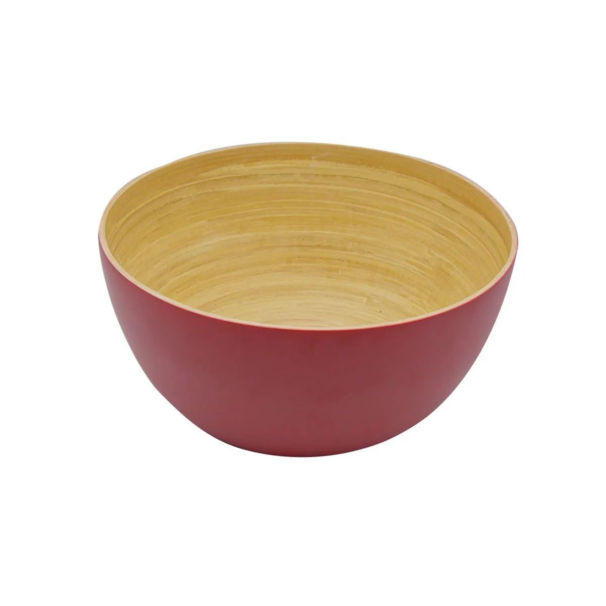 bruno evrard Grand Saladier en bambou corail 29cm - BAYA