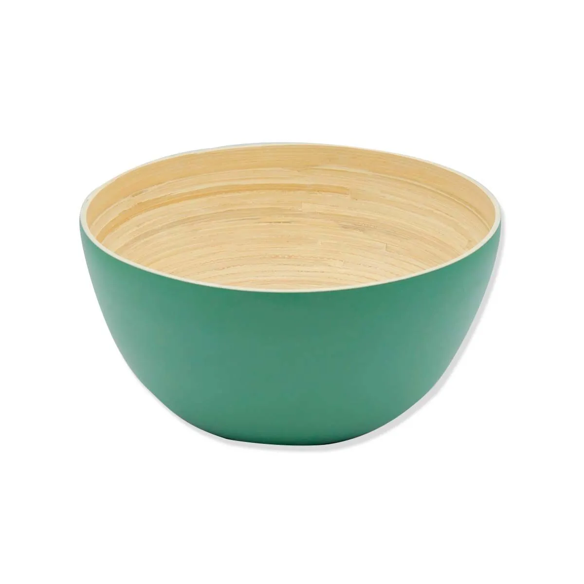 bruno evrard Grand Saladier en bambou vert foncé 29cm - BAYA