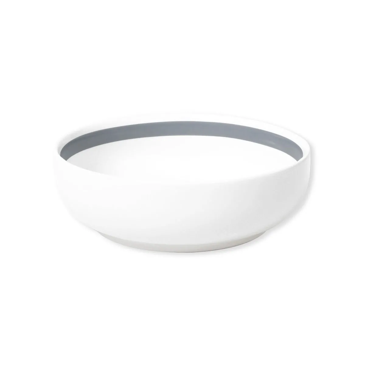 bruno evrard Lot de 2 Assiettes Creuses en Porcelaine Grise - Vaisselle Tendance