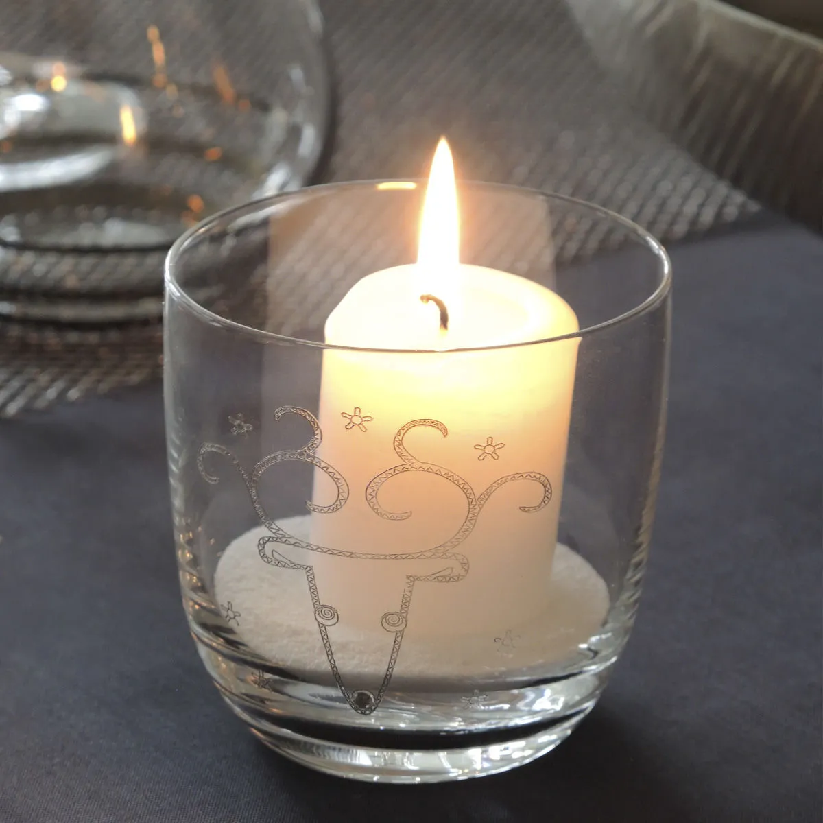 Bruno Evrard Lumignons En Verre Transparent - Verrerie Design