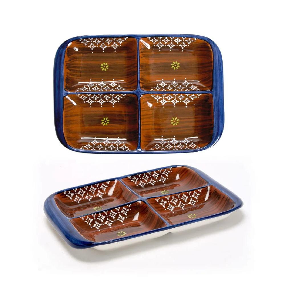 bruno evrard MARJORIE – Plats à compartiments colorés en céramique