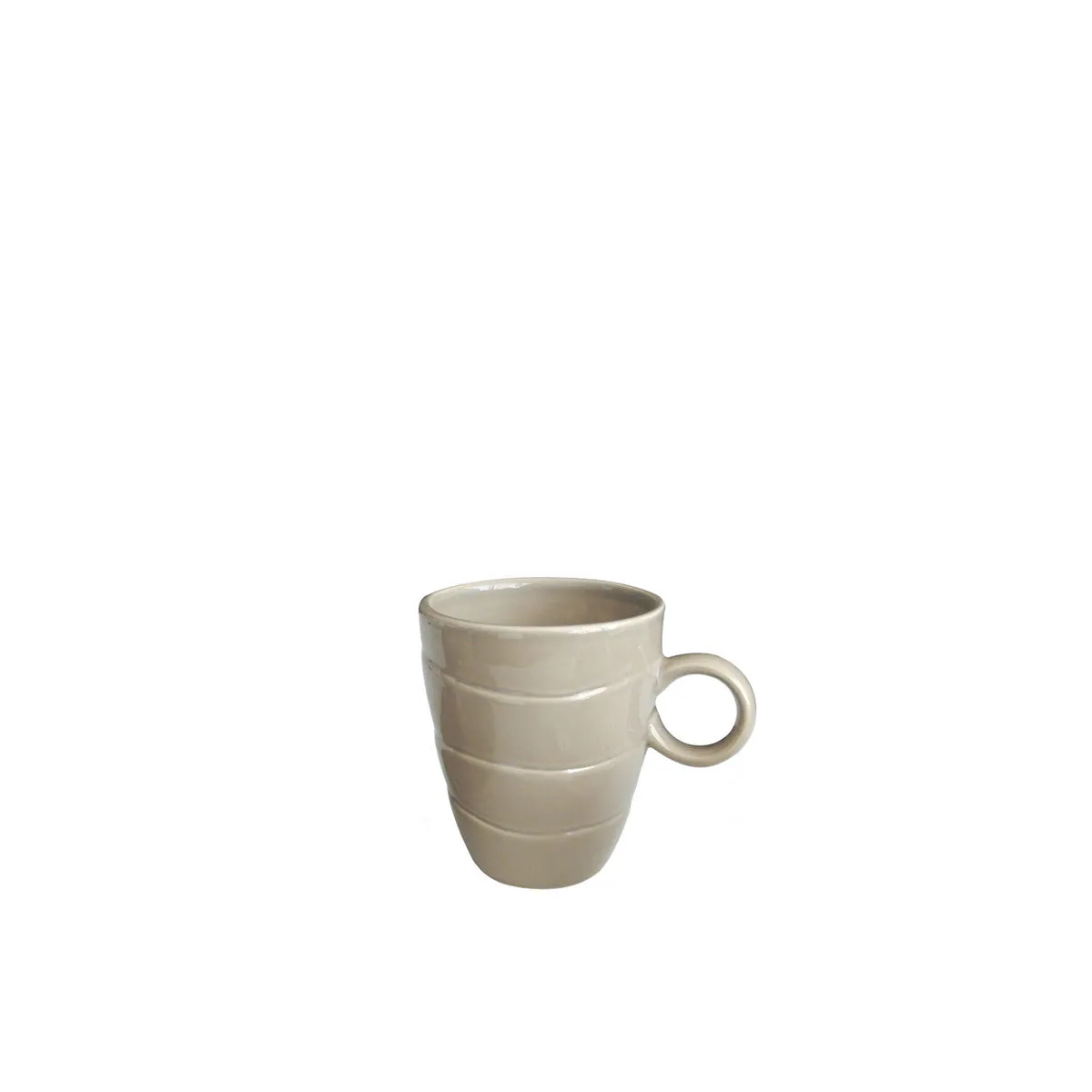 bruno evrard Mug 30cl en céramique TEMPO beige – Bruno Evrard
