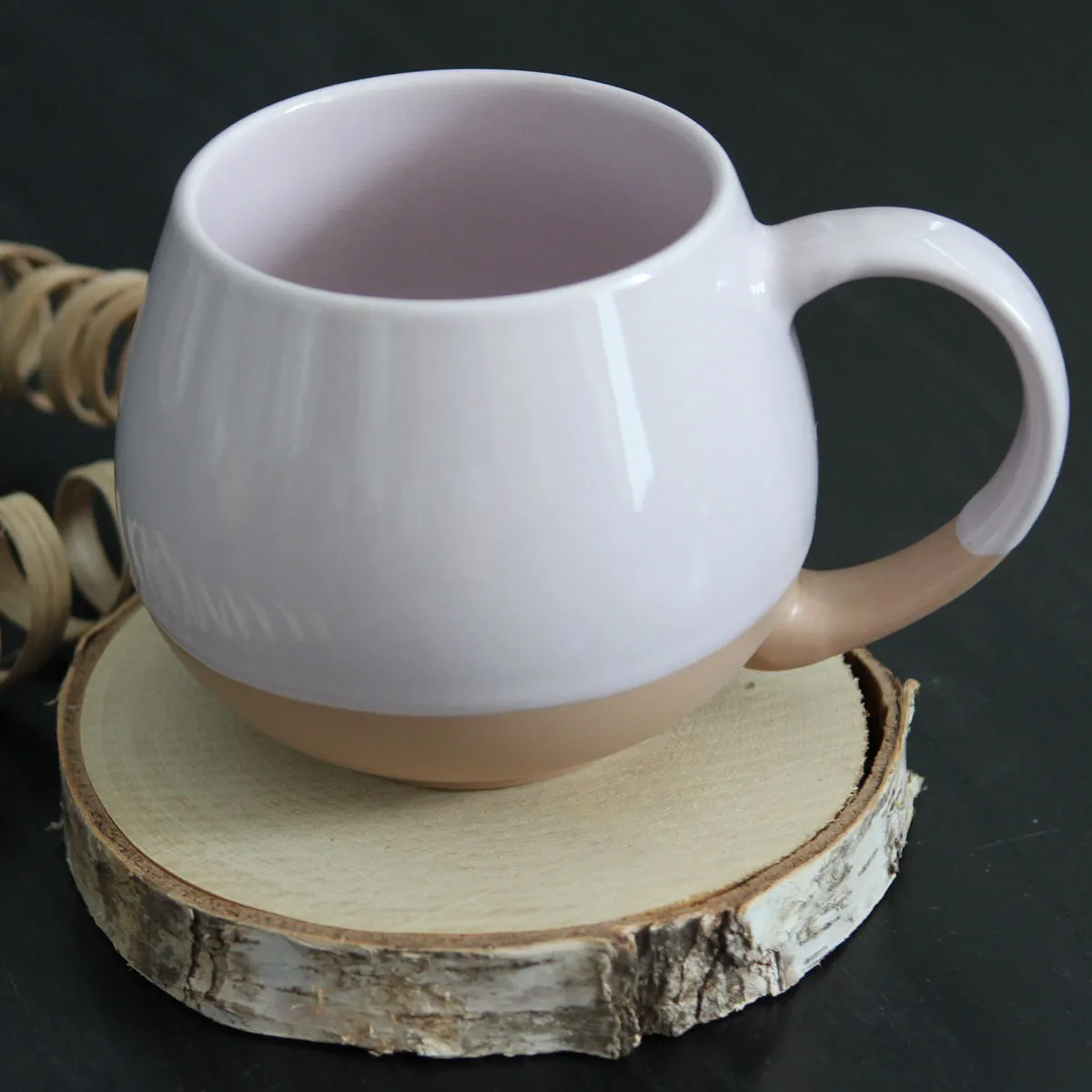 Bruno Evrard Mug Bicolore Rose En Grès ECLIPSE 45cl - Tendance