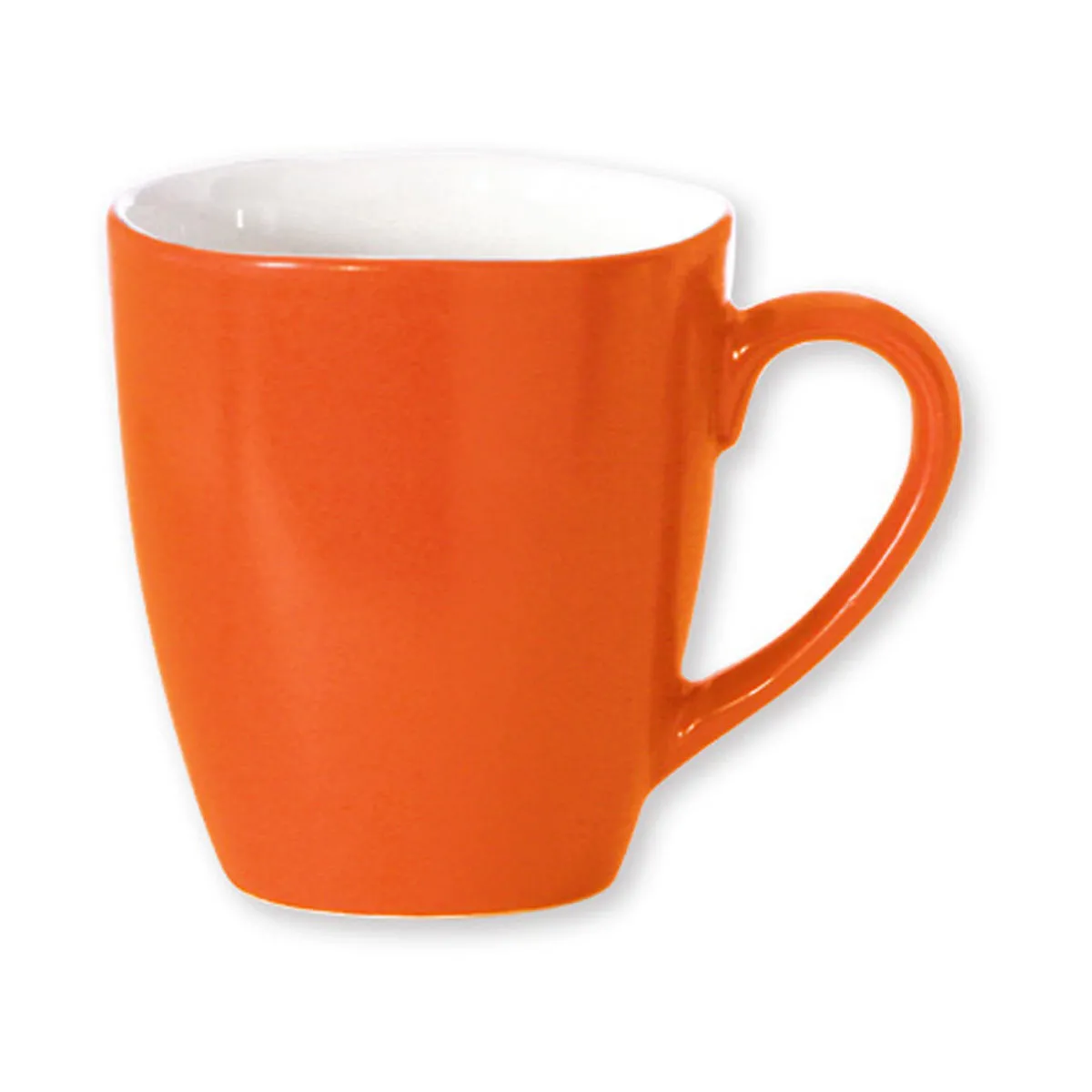 bruno evrard Mug Design Orange en faïence colorée - Vaisselle Tendance et Chic