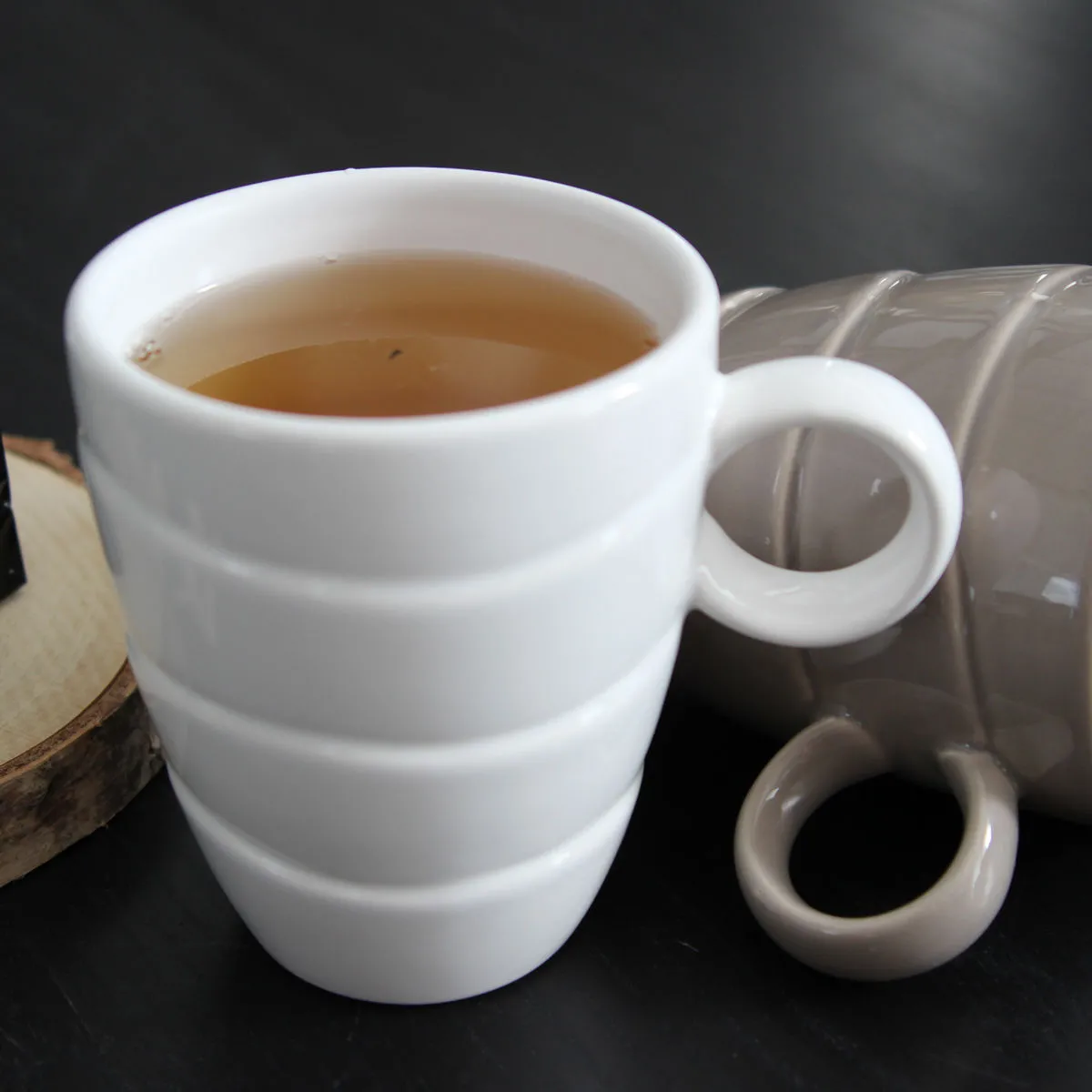 Bruno Evrard Mug En Céramique TEMPO Blanc – Bruno Evrard