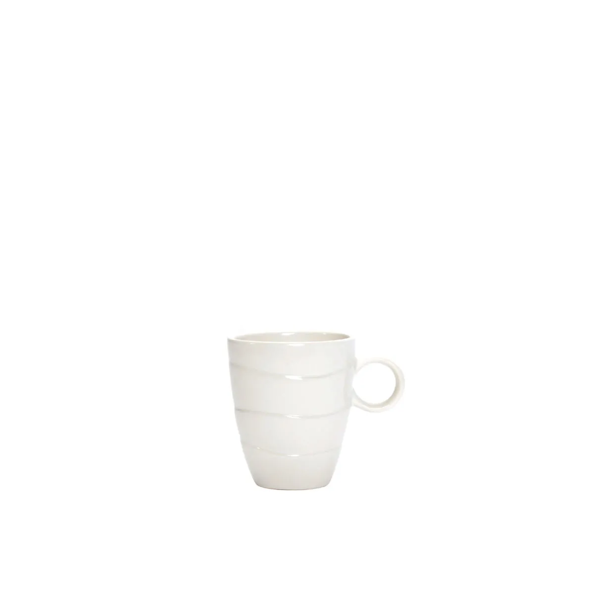 bruno evrard Mug en céramique TEMPO blanc – Bruno Evrard