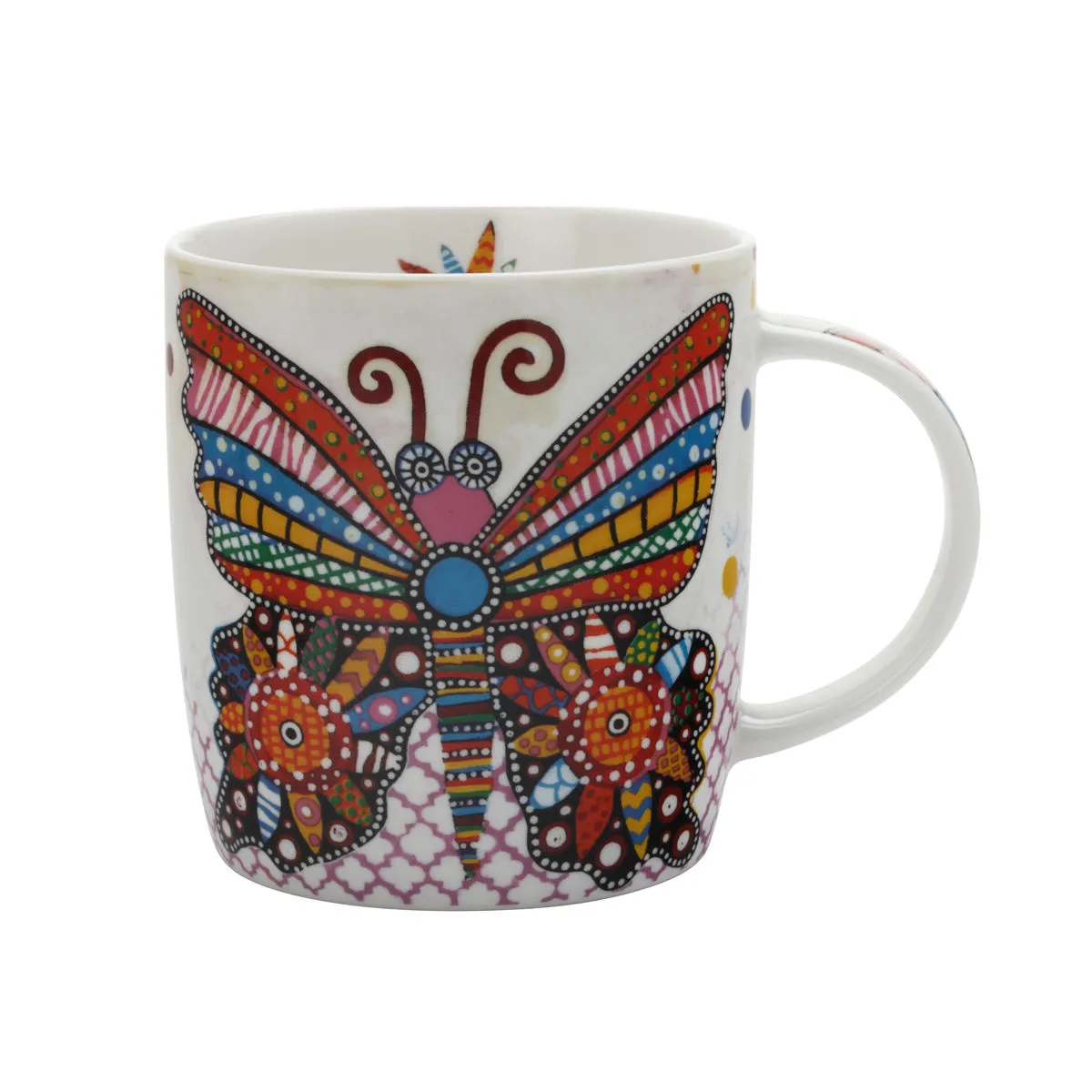 bruno evrard Mug en porcelaine 37cl - PAPILLON - SMILE STYLE