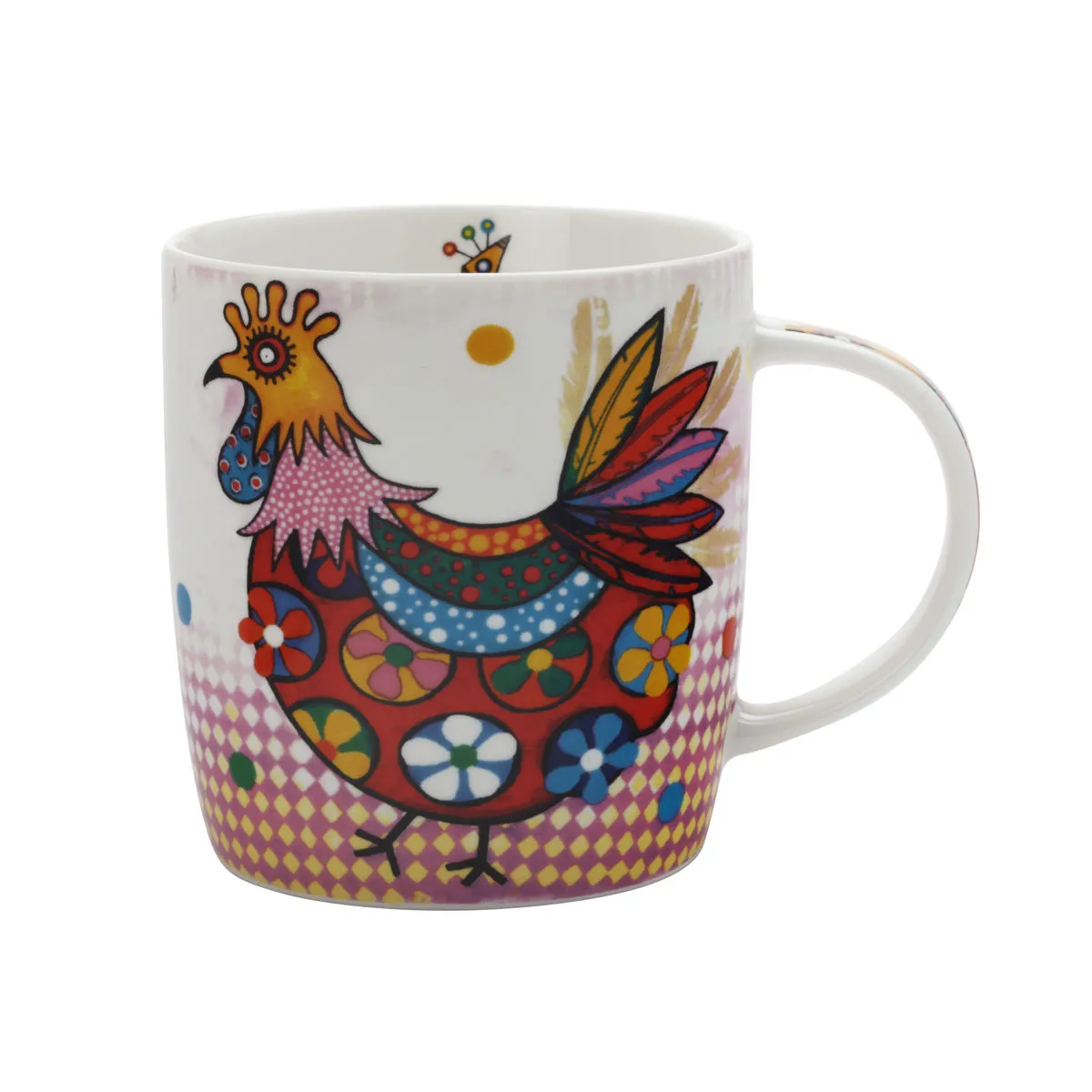 bruno evrard Mug en porcelaine 37cl - POULE - SMILE STYLE