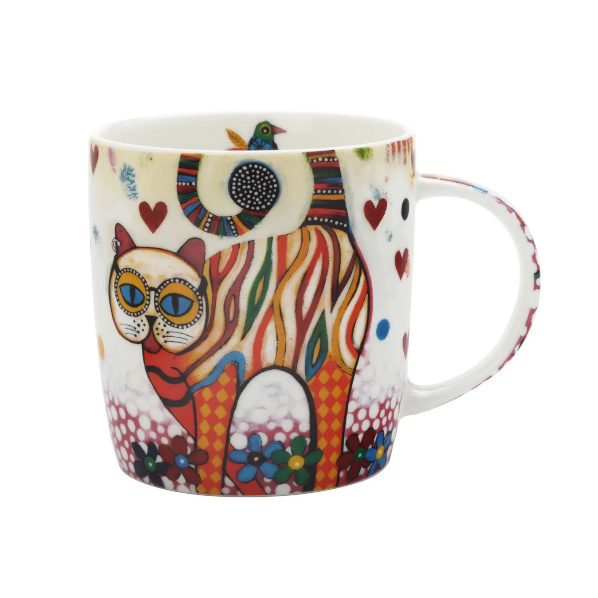 bruno evrard Mug en porcelaine - motif chat - Collection SMILE
