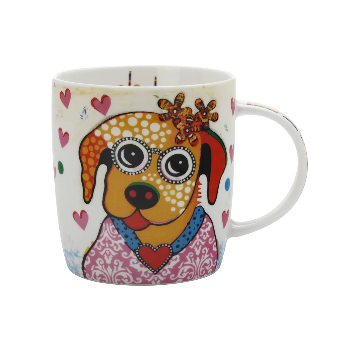 bruno evrard Mug en porcelaine - motif chien - Collection SMILE