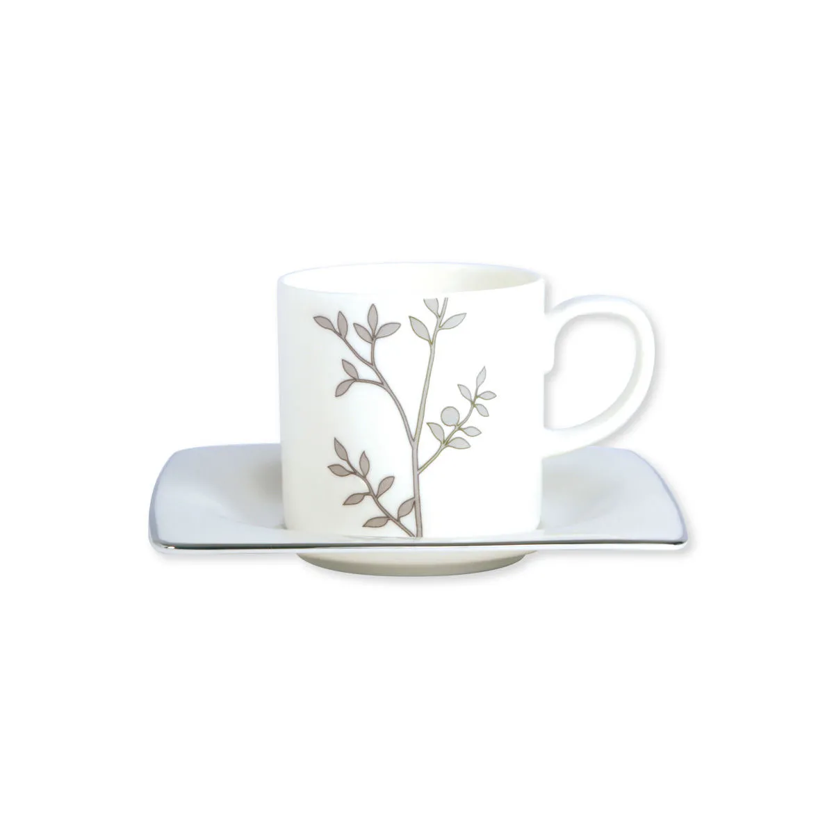 bruno evrard Paire tasse à café 10cl I Collection Silver I Bruno Evrard