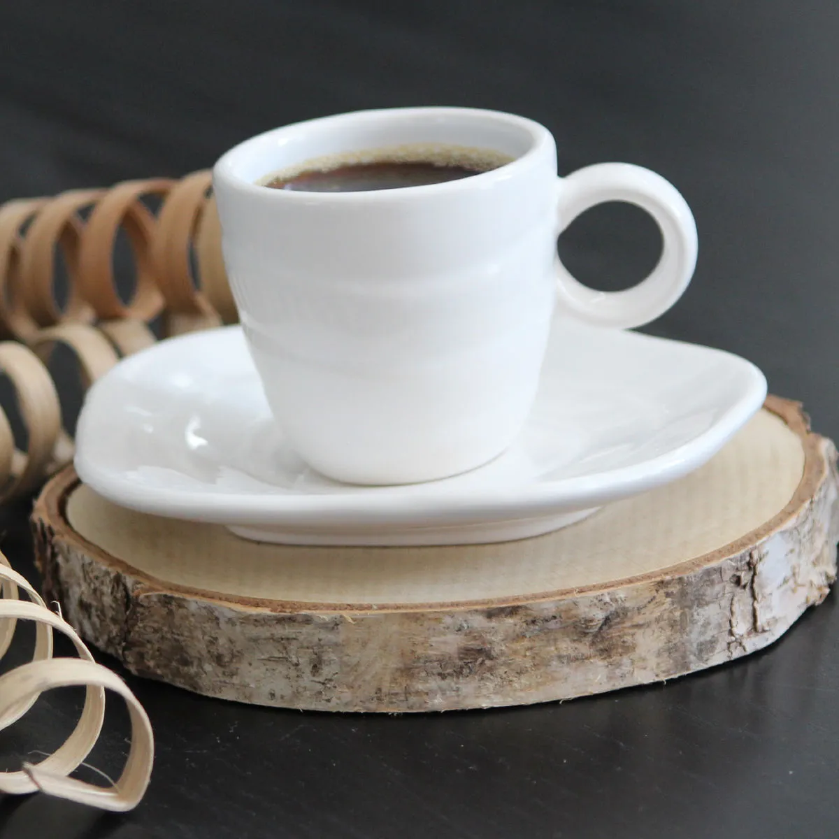 Bruno Evrard Paire-tasse En Céramique TEMPO Blanc – Bruno Evrard