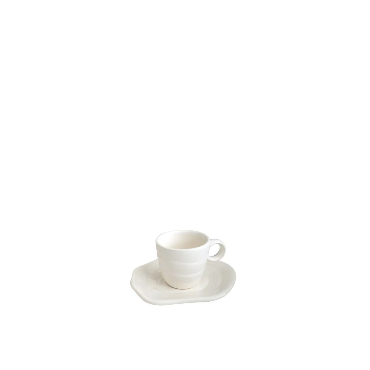 bruno evrard Paire-tasse en céramique TEMPO blanc – Bruno Evrard