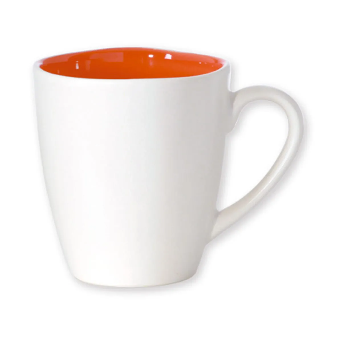 bruno evrard Petit Mug Blanc et Orange en Faïence - Vaisselle Design bruno evrard Petit Mug Blanc et Orange en Faïence - Vaisselle Design