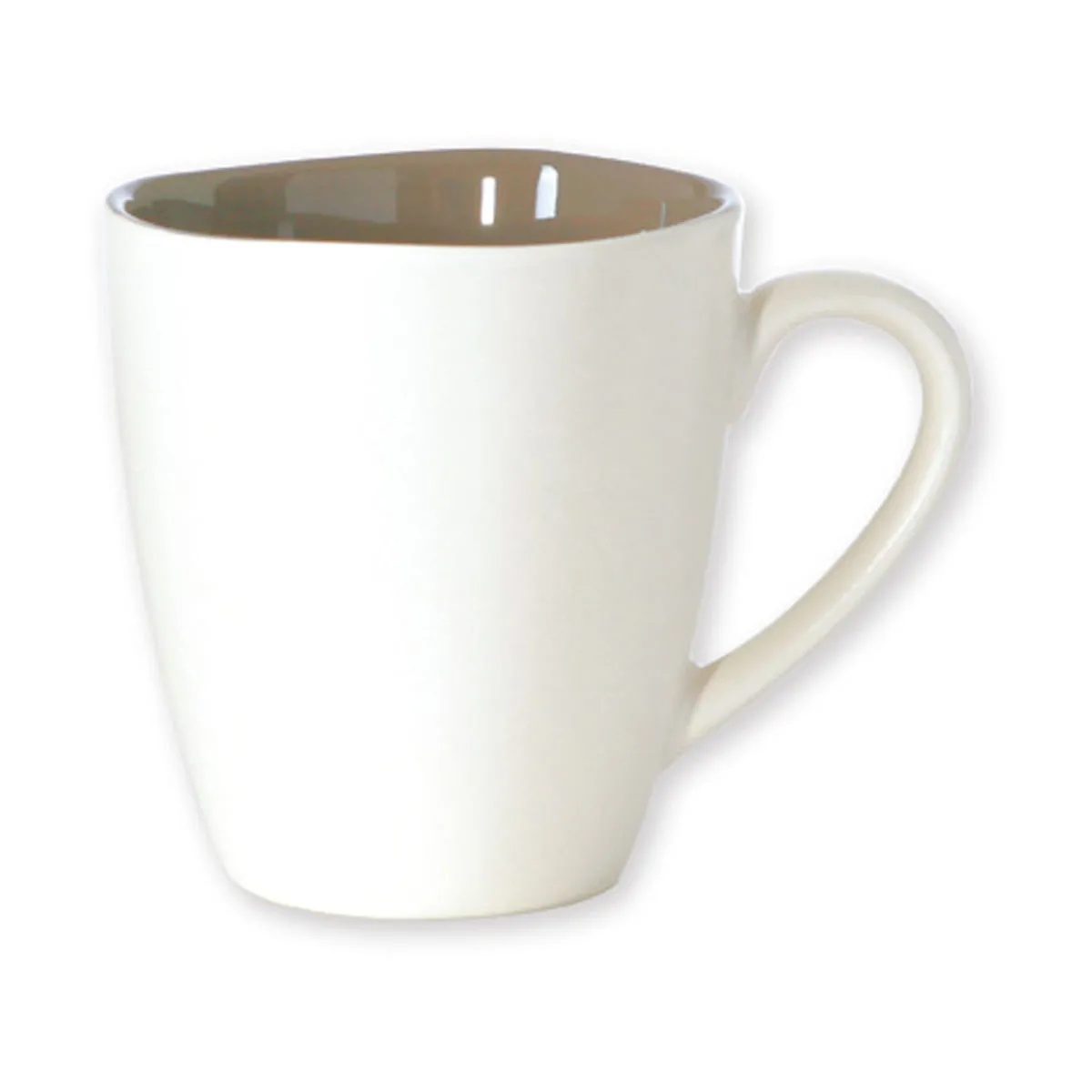 bruno evrard Petit Mug blanc - Résistant au Micro-onde - Vaisselle Design et Chic