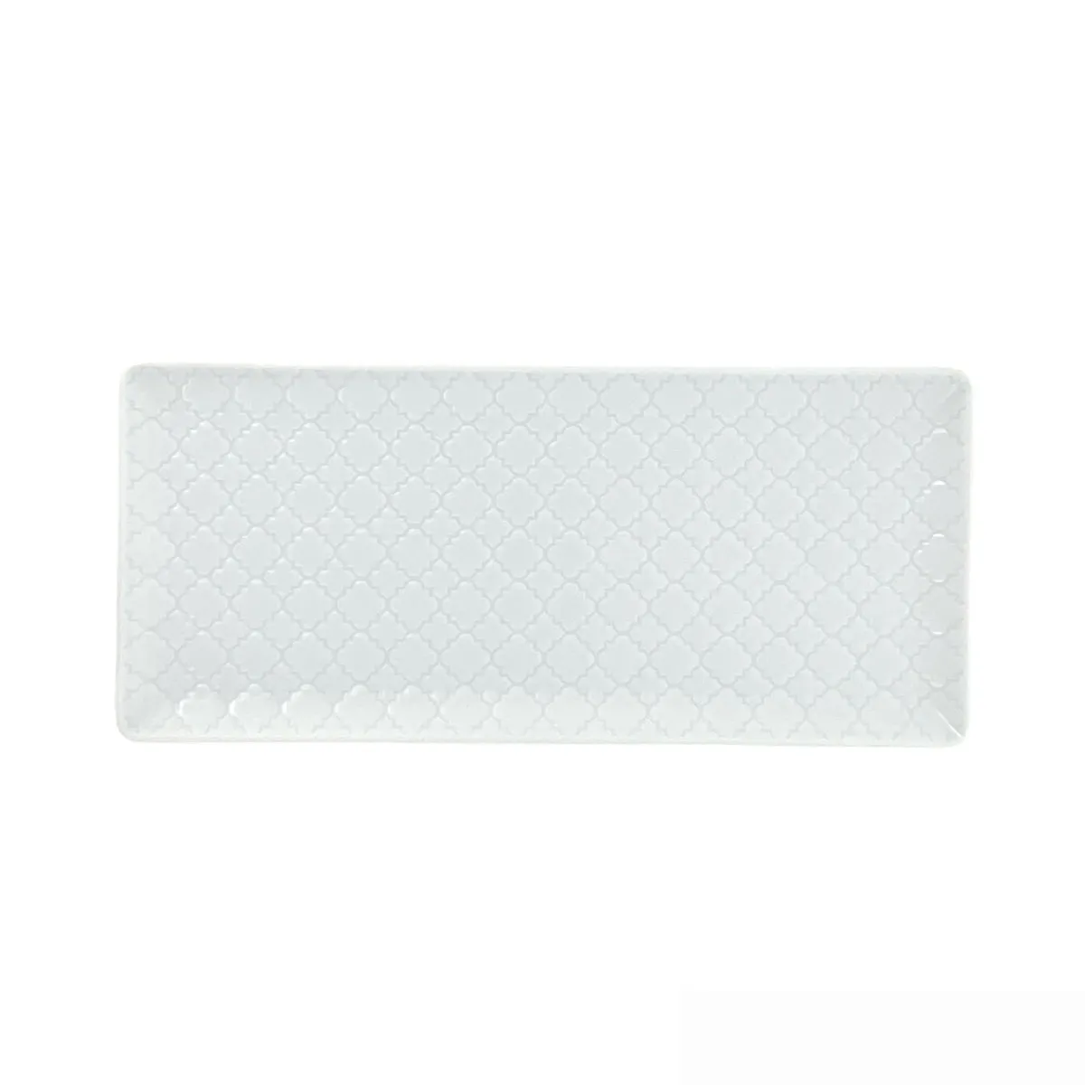 bruno evrard Plat à cake blanc MOUNIA en porcelaine 28.2x13cm