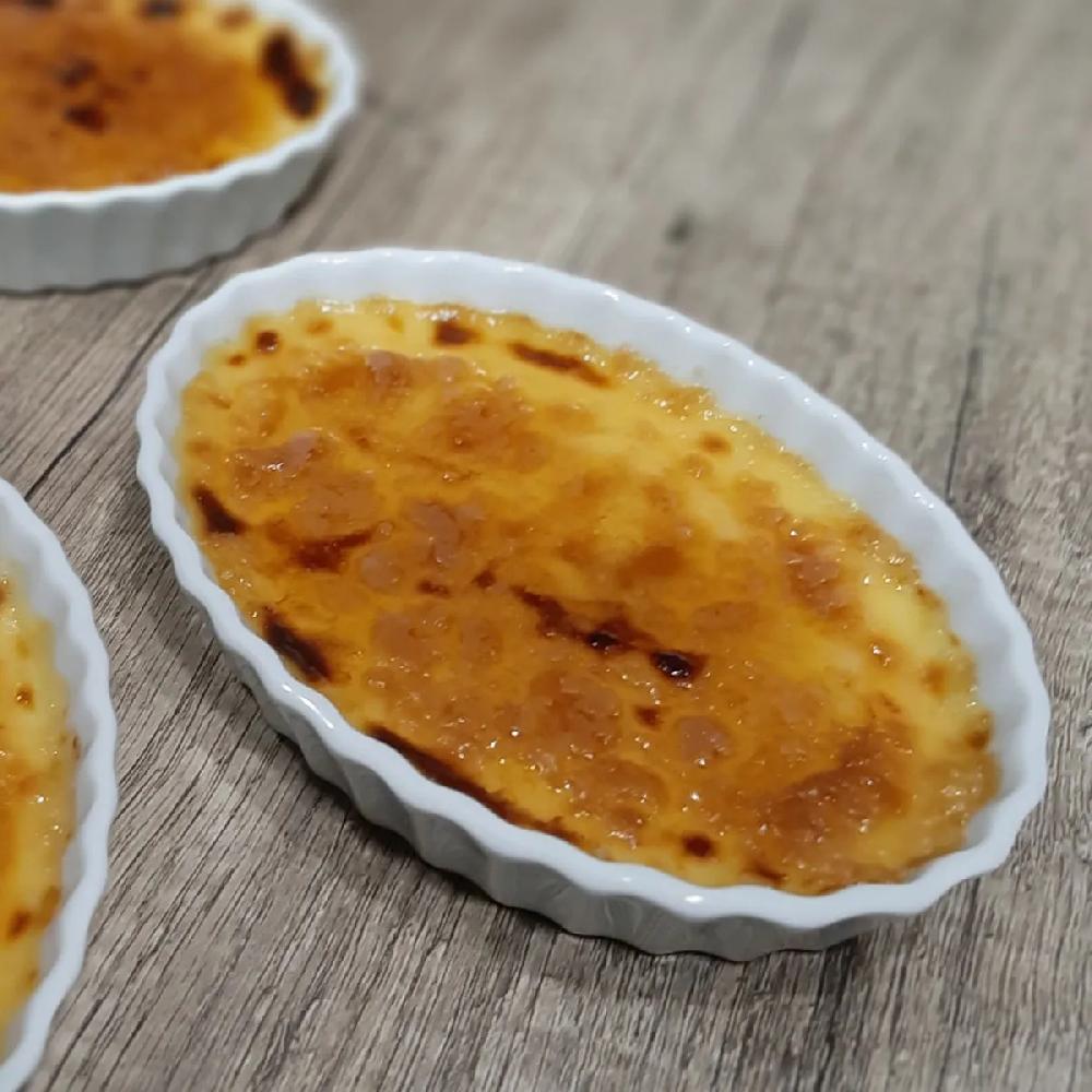 Bruno Evrard Plat à Crème Brûlée Ovale En Porcelaine MAINTENON