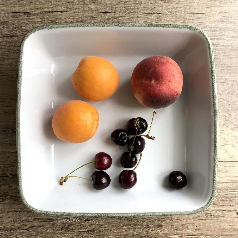 Bruno Evrard Plat à Four Carré En Porcelaine - Plat à Gratins - REMI