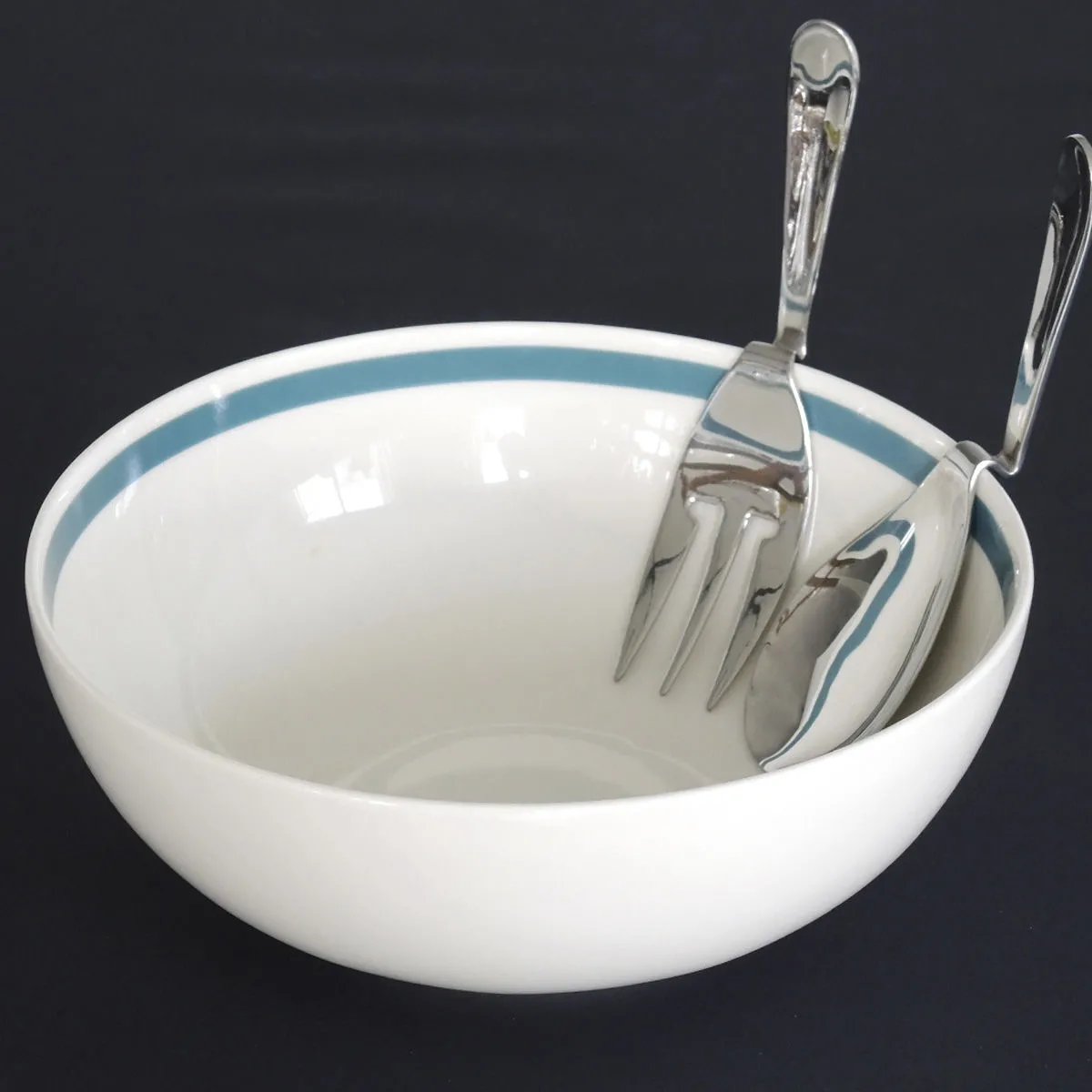 Bruno Evrard Saladier Design En Porcelaine (bleu Canard) - Vaisselle Scandinave