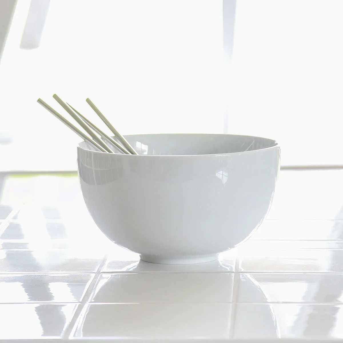 Bruno Evrard Saladier Design Rond En Porcelaine Blanche 23cm - BELLO