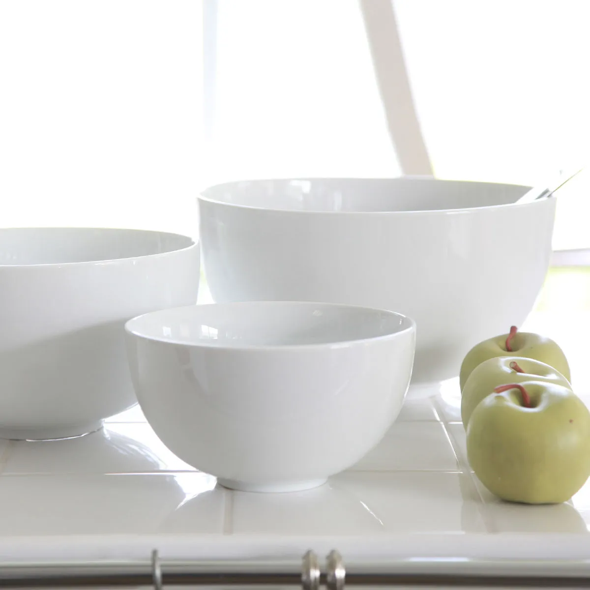 Bruno Evrard Saladier Rond En Porcelaine Blanche - 19cm - Vaisselle Design Et Chic