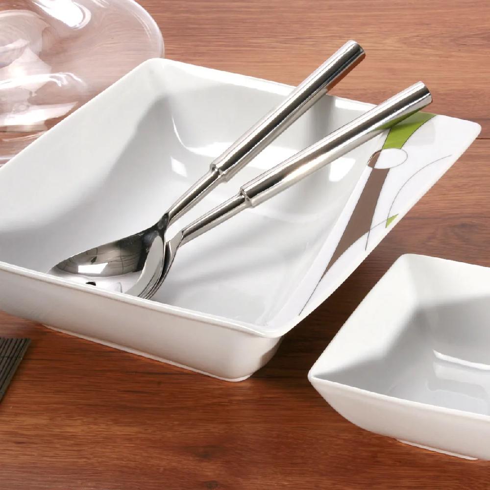 Bruno Evrard Saladier Vert En Porcelaine - Collection MIAMI