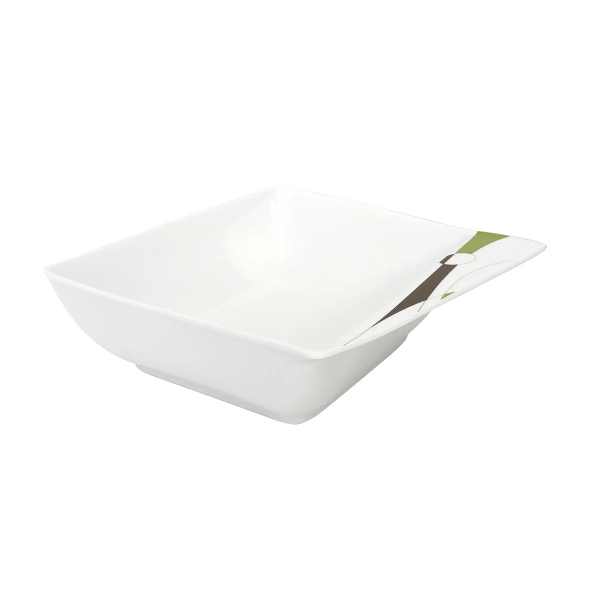 bruno evrard Saladier vert en porcelaine - Collection MIAMI