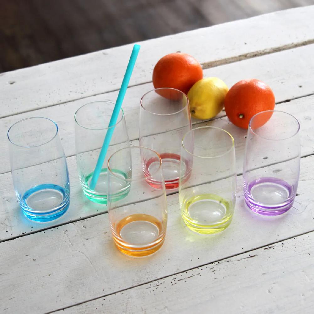 Bruno Evrard Set De 6 Gobelets Hauts Colorés 38cl CORFOU