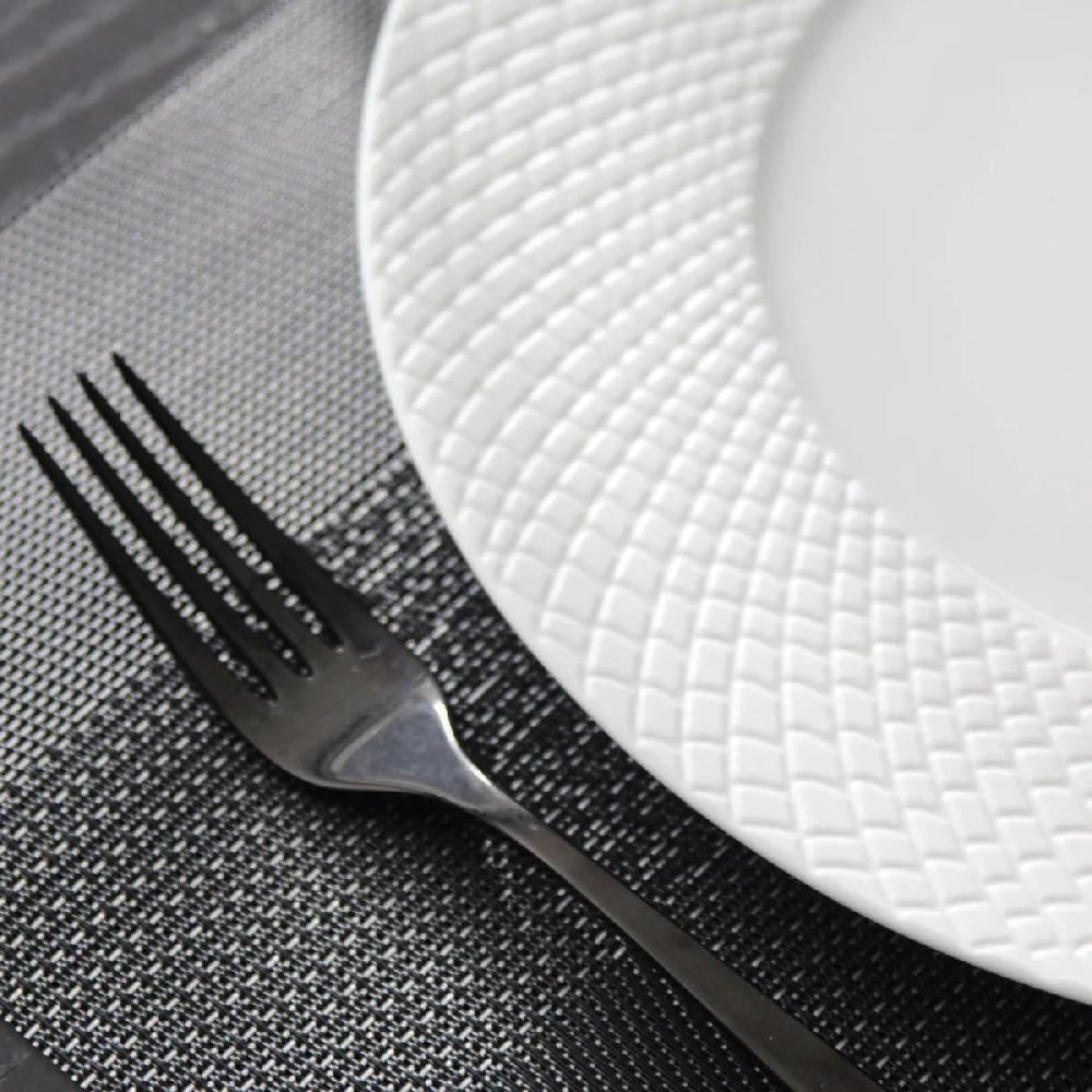 Bruno Evrard Set De Table REVERSO De 45x30cm - Décor Blocs Noirs