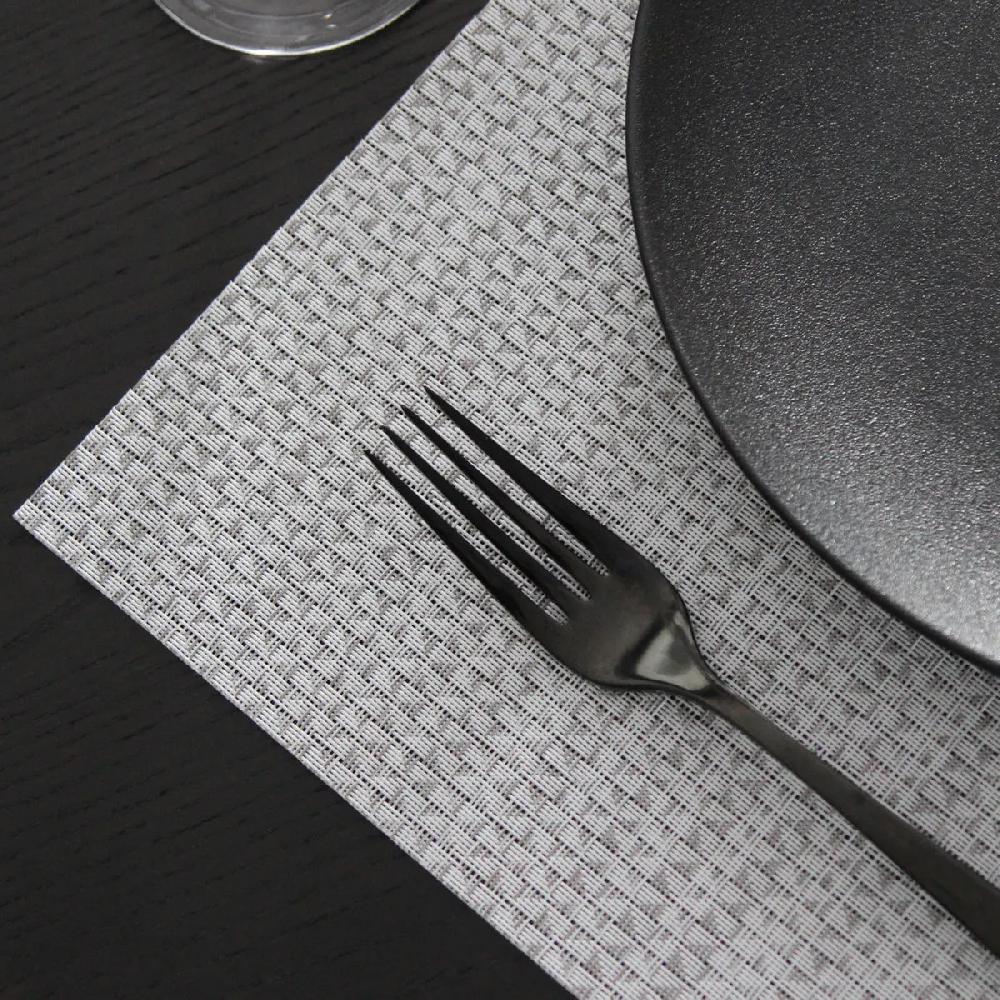 Bruno Evrard Set De Table REVERSO De 45x30cm - Décor Diamants Blancs